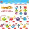 27 Sets Summer Under The Sea Craft Kits Kids DIY Ocean Sea Animal Craft Preschool Art Craft Project, Make Your Own Ocean Animal Bulk Set for Home Classroom Day-Care Game Activities